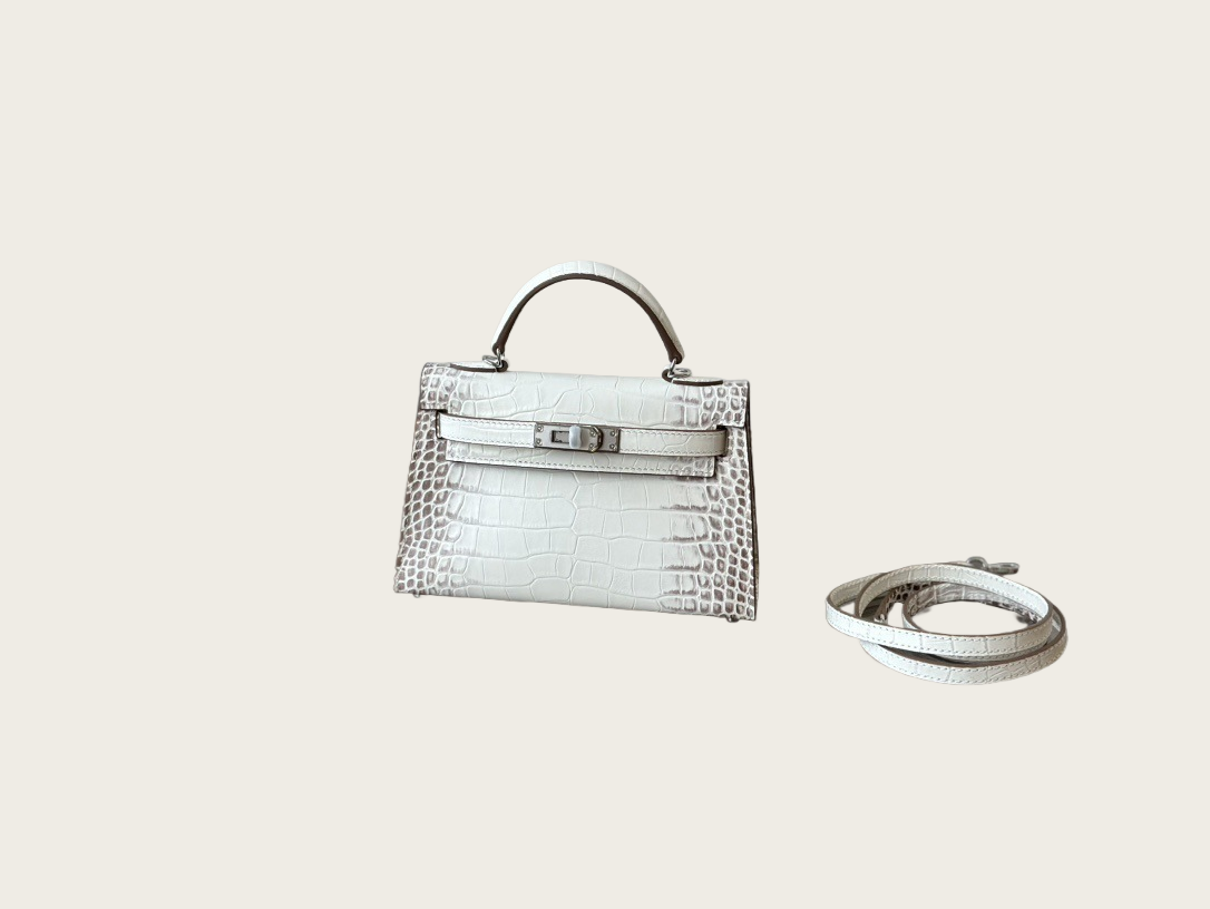 Bolso Cúpula Piel de Cocodrilo - Imagen 3