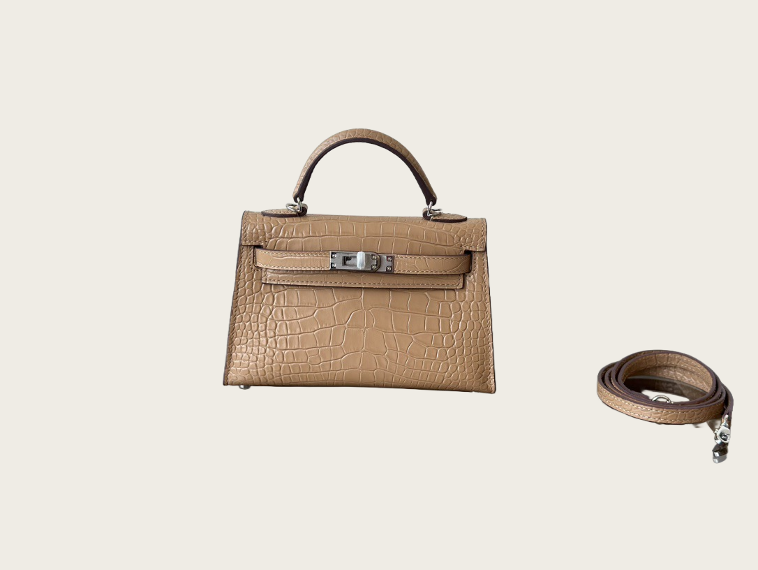 Bolso Cúpula Piel de Cocodrilo - Imagen 4