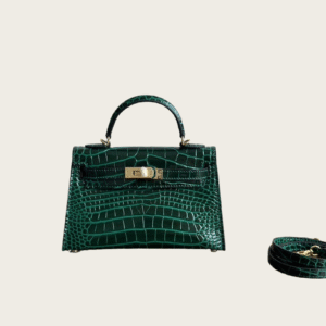 Bolso Cúpula Piel de Cocodrilo