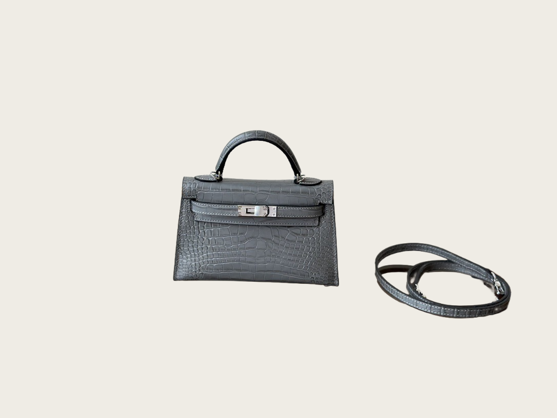 Bolso Cúpula Piel de Cocodrilo - Imagen 5