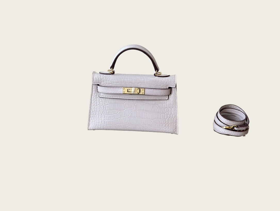 Bolso Cúpula Piel de Cocodrilo - Imagen 6