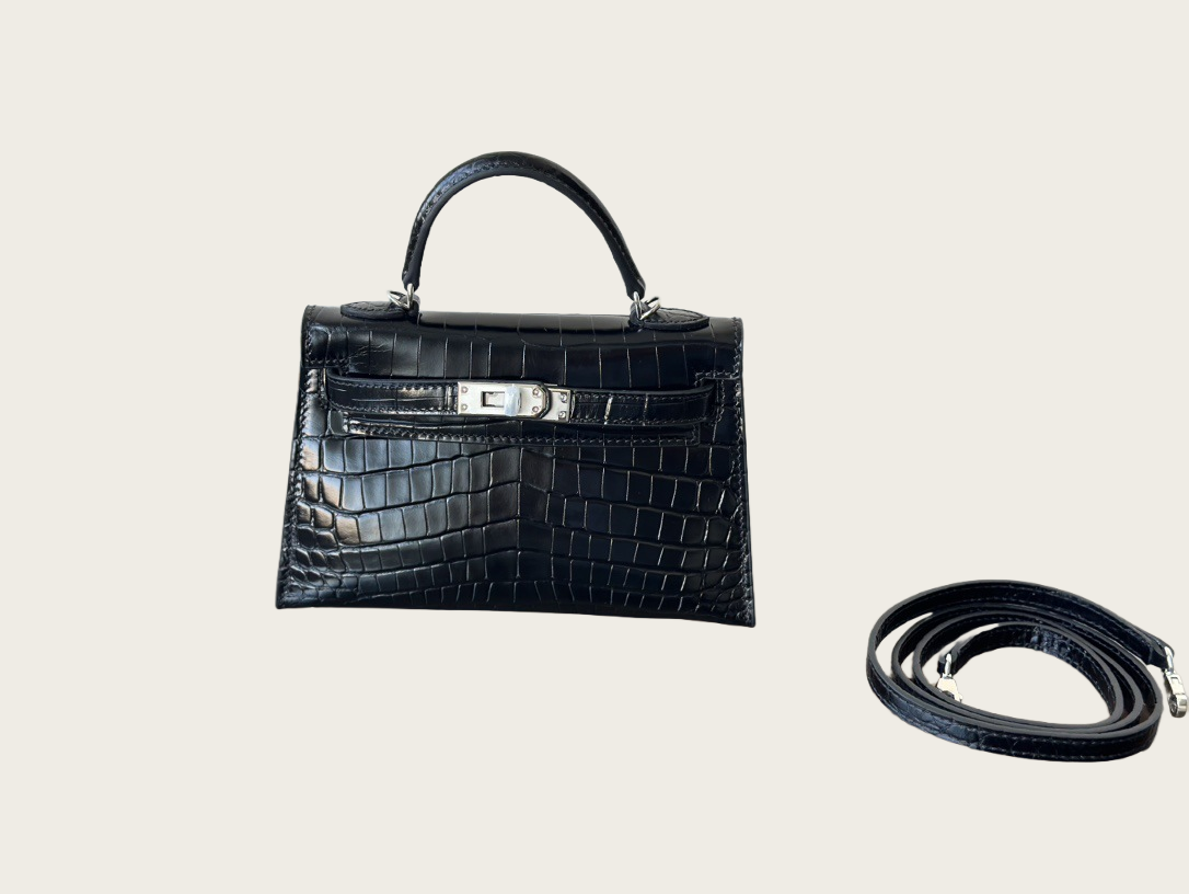 Bolso Cúpula Piel de Cocodrilo - Imagen 10